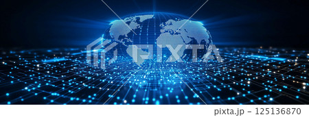 背景素材 | AI、テクノロジー、人工知能、デジタル、未来のイメージ 背景素材 | AI、テクノロジー、人工知能、デジタル、未来のイメージ 125136870