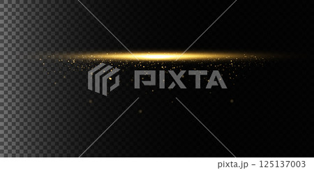 An Elegant Gold and Black Background Enhanced with Sparkles, Ideal for Media Use and More 125137003