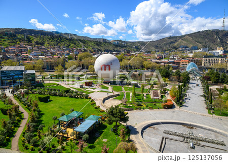 Cityscape view of Tbilisi, the capital of Georgia 125137056