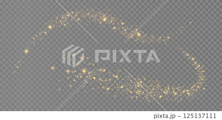 A Shimmering and Beautiful Golden Sparkle Trail Set Against a Transparent Background A Shimmering and Beautiful Golden Sparkle Trail Set Against a Transparent Background 125137111