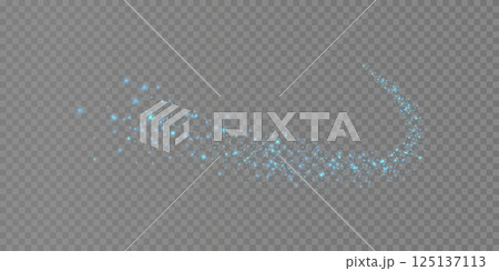 A Shimmering Sparkle Trail filled with Beautiful Light Particles Creating a Magical Atmosphere 125137113