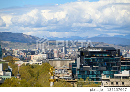 Cityscape view of Tbilisi, the capital of Georgia 125137667
