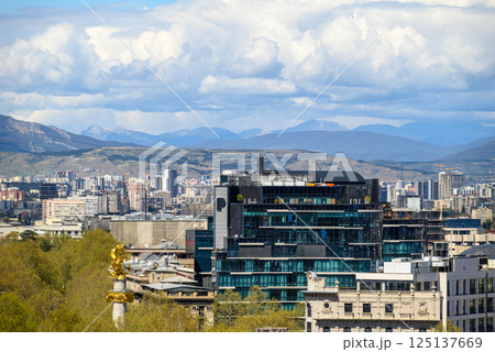 Cityscape view of Tbilisi, the capital of Georgia 125137669