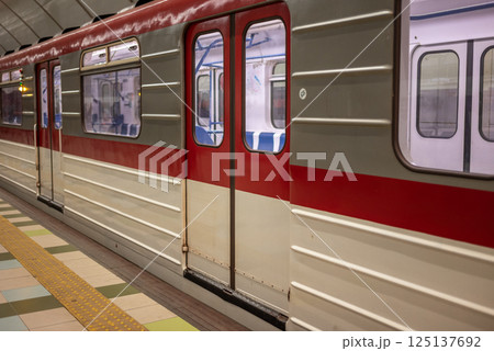Tbilisi Metro rapid transit system, operated by the Tbilisi Transport Company in the Georgian capital Tbilisi 125137692
