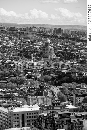 Cityscape view of Tbilisi, the capital of Georgia 125137697