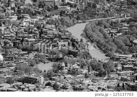Cityscape view of Tbilisi, the capital of Georgia Cityscape view of Tbilisi, the capital of Georgia 125137703