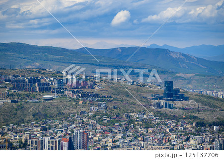 Cityscape view of Tbilisi, the capital of Georgia 125137706