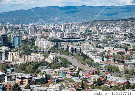 Cityscape view of Tbilisi, the capital of Georgia Cityscape view of Tbilisi, the capital of Georgia 125137711