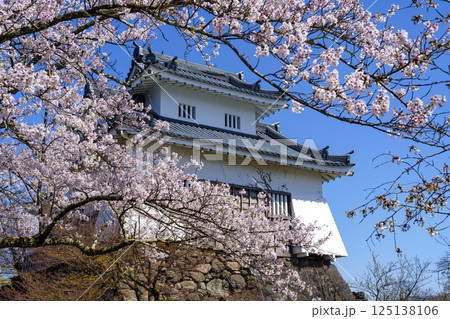 福井県の桜名所「越前大野城」 125138106