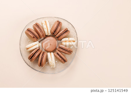 A delightful assortment of fresh macaroons A delightful assortment of fresh macaroons 125141549