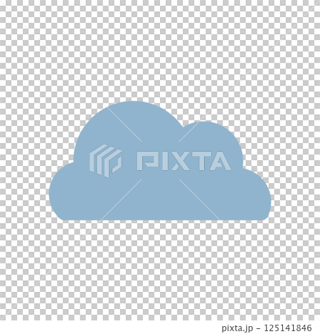 雲のアイコンイラスト 125141846