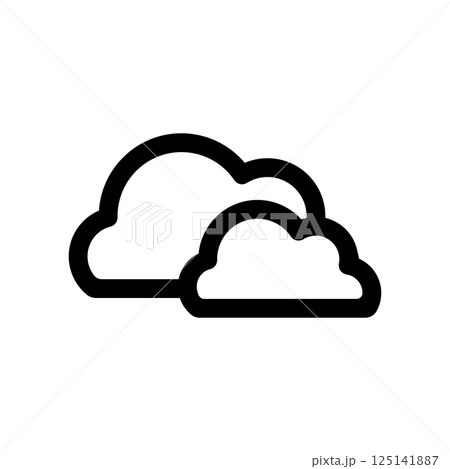 雲のアイコンイラスト 125141887