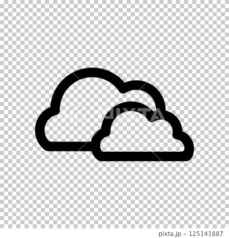 雲のアイコンイラスト 125141887
