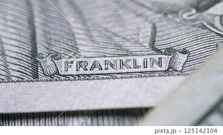 CloseUp of Franklin on U.S. Currency, highlighting its role in finance and trade CloseUp of Franklin on U.S. Currency, highlighting its role in finance and trade 125142104