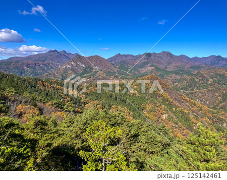 昇仙峡ロープウェイ山頂からの眺望 125142461