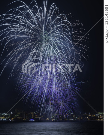 夜空に打ちあがる大花火 125143681