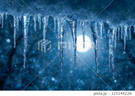 snow on fir tree 125144226