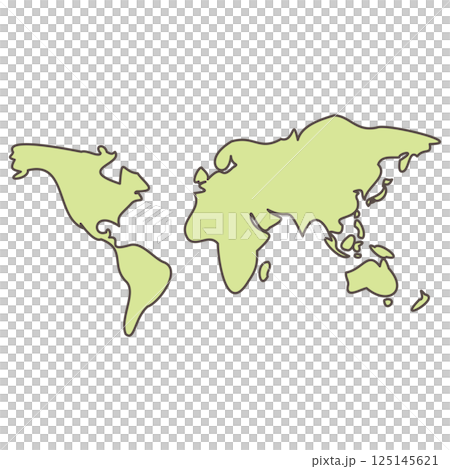 世界地圖線描2 世界地圖線描2 125145621
