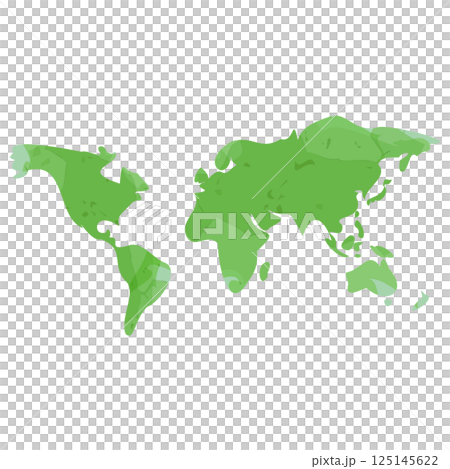 世界地図のイラスト2 世界地図のイラスト2 125145622