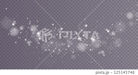 Sparkling Glitter Effect adorned with enchanting Bokeh Light Spots creating a stunning visual experience 125145748