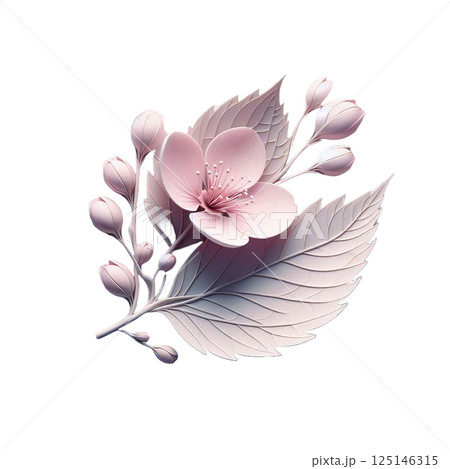 可憐な桜の花びら 125146315