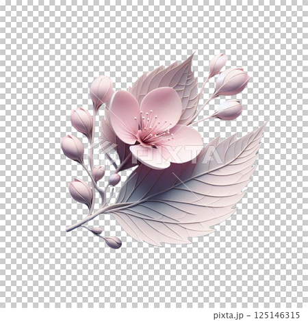 可憐な桜の花びら 125146315