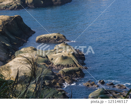 台湾・野柳地質公園 「燭台石」や壺穴が点在する岩石海岸 / Yehliu, Taiwan 125146517