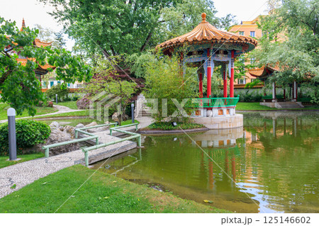 Chinese garden in Zurich, Switzerland 125146602