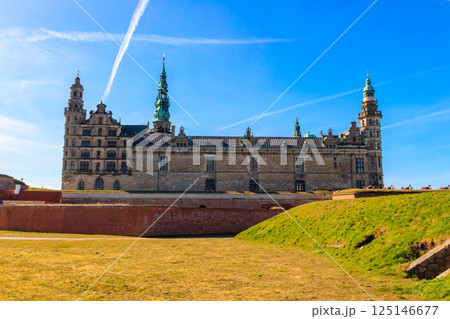 View of Kronborg Castle in Helsingor (Elsinore), Denmark View of Kronborg Castle in Helsingor (Elsinore), Denmark 125146677