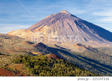 The volcano El Teide in Tenerife, Spain The volcano El Teide in Tenerife, Spain 125147316