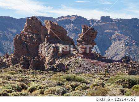 Rock formation near Teide volcano, Tenerife Rock formation near Teide volcano, Tenerife 125147358