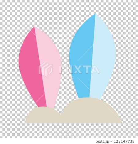 シンプルなサーフボードのカットイラスト素材 125147739