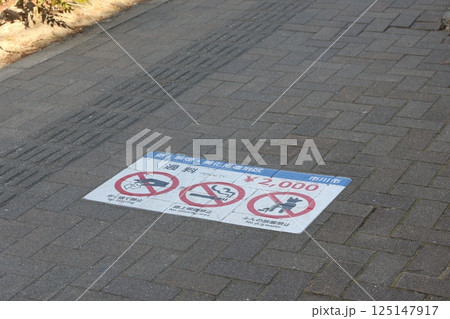 路上喫煙禁止(千葉県市川市) 路上喫煙禁止(千葉県市川市) 125147917