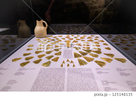 Archaeological Treasury Exhibition of ancient artifacts in Georgian National Museum in Tbilisi, capital of Georgia 125148135