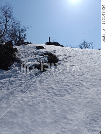 新雪に覆われた三ツ峠 新雪に覆われた三ツ峠 125148454