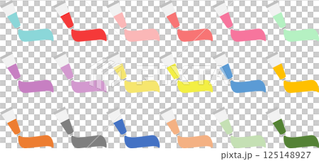 絵具のグラフィック素材イラスト	 125148927