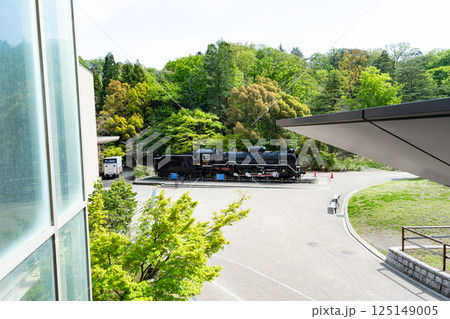 保存車両 D51 408 かわさき宙と緑の科学館の隣 春の青空 神奈川県川崎市多摩区 保存車両 D51 408 かわさき宙と緑の科学館の隣 春の青空 神奈川県川崎市多摩区 125149005