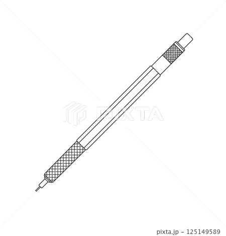 Mechanical Pen Outline Icon Illustration on Isolated White Background Suitable for Back to School, Stationery, Writing Icon Mechanical Pen Outline Icon Illustration on Isolated White Background Suitable for Back to School, Stationery, Writing Icon 125149589