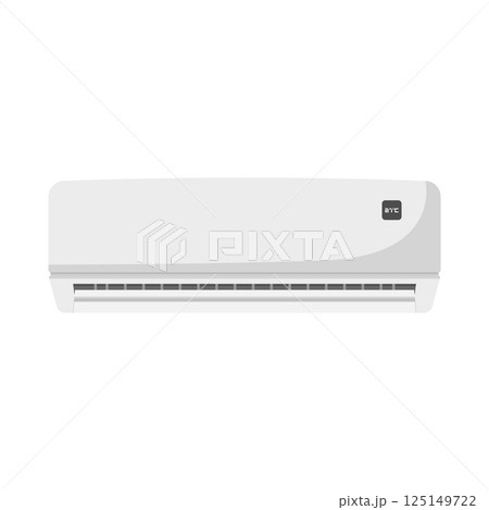 Air Conditioner Flat Illustration. Clean Icon Design Element on Isolated White Background 125149722