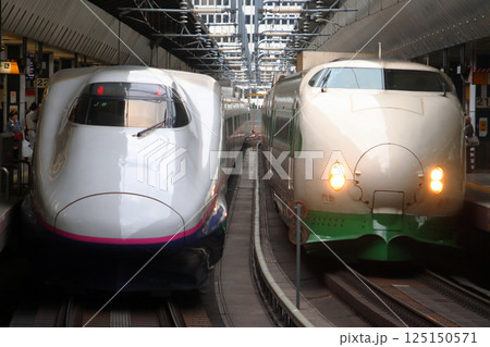 東北新幹線E2系と上越新幹線200系並び 125150571