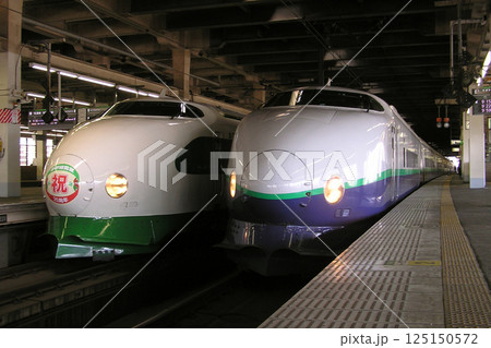 東北・上越新幹線200系リニュアール車両(原色+新塗装並び) 東北・上越新幹線200系リニュアール車両(原色+新塗装並び) 125150572