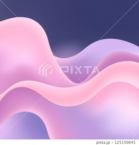 Modern Abstract Background with Fluid Gradient Shapes in Soft Pastel Tones 125150645