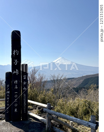 杓子峠から眺める富士山_芦ノ湖スカイライン 杓子峠から眺める富士山_芦ノ湖スカイライン 125151905