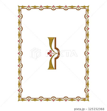 Vintage floral classic calligraphic retro vignette scroll frames ornamental design elements black and color set isolated vector Vintage floral classic calligraphic retro vignette scroll frames ornamental design elements black and color set isolated vector 125152368