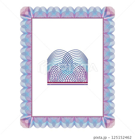 Vintage floral classic calligraphic retro vignette scroll frames ornamental design elements black and color set isolated vector 125152462