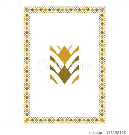 Vintage floral classic calligraphic retro vignette scroll frames ornamental design elements black and color set isolated vector 125152508