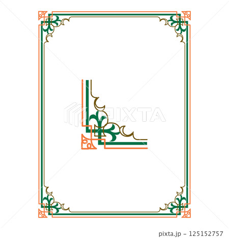 Vintage traditional realistic black and color Crests Ribbons Frames set on white background isolated vector illustration 125152757