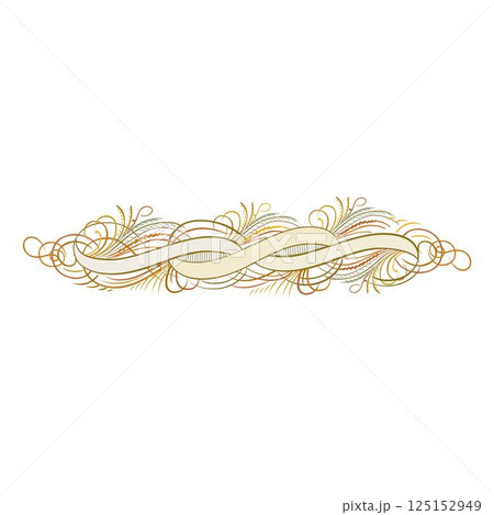 Vintage traditional realistic black and color Crests Ribbons Frames set on white background isolated vector illustration 125152949