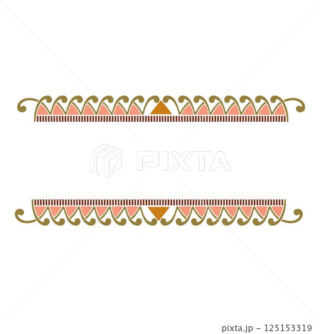 Vintage floral calligraphic floral vignette scroll corners ornamental design elements set isolated illustration 125153319