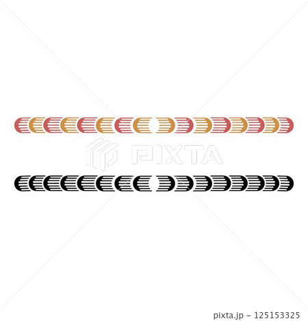 Vintage floral calligraphic floral vignette scroll corners ornamental design elements set isolated illustration 125153325